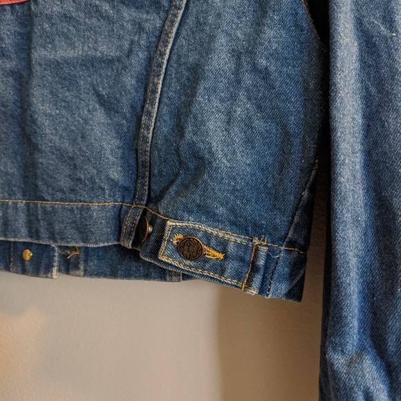 Vintage Beverly Hills Denim Crop Americana Jacket - Picture 10 of 13
